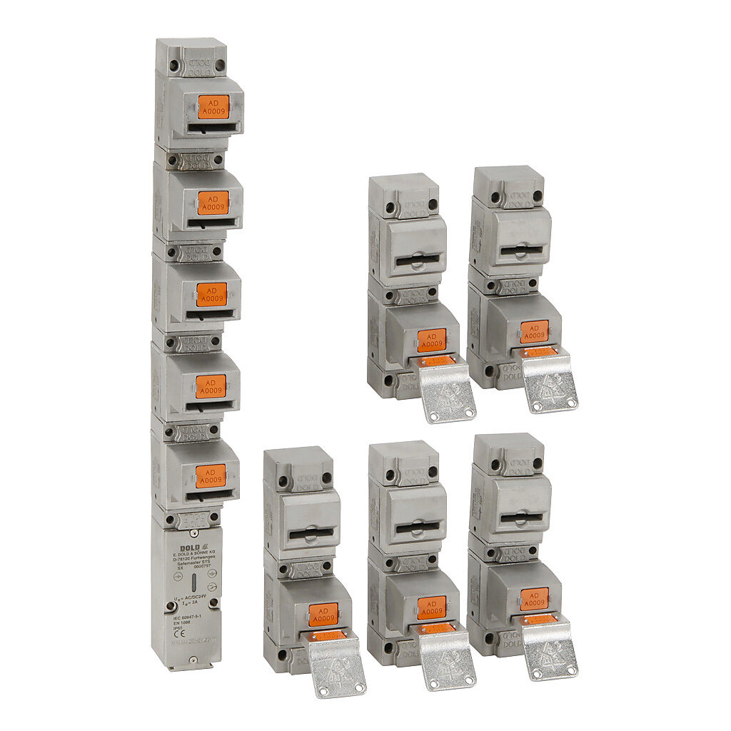 SX-5GATE-SET - Dold Safemaster series trapped key interlock system, push-pull key, 5 gates, 316 stainless steel.