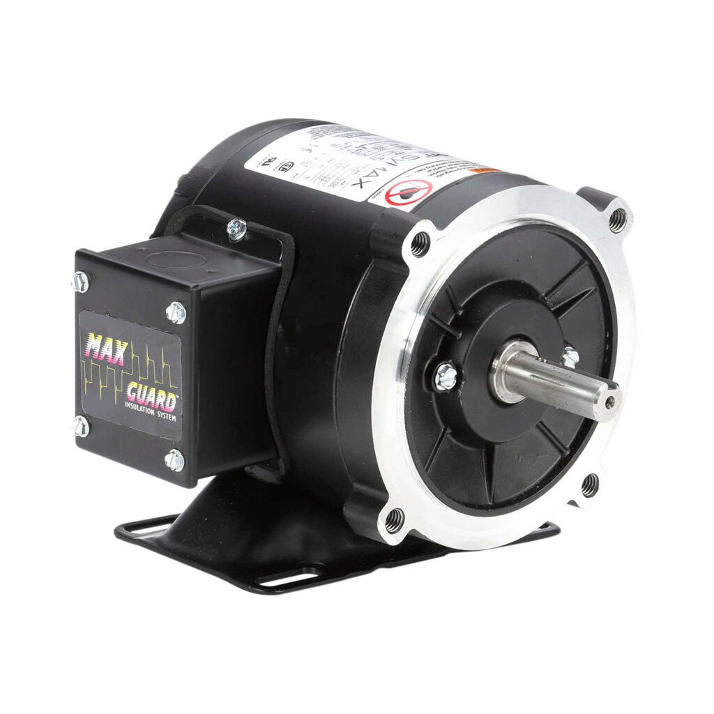 SY001 - Marathon Symax premium efficiency AC permanent magnet motor, high-performance inverter duty, 1/2hp, 3-phase, 230/460 VAC, 1800rpm, TENV, NEMA S56C frame, rolled steel, C-face/rigid base mount. Requires drive.