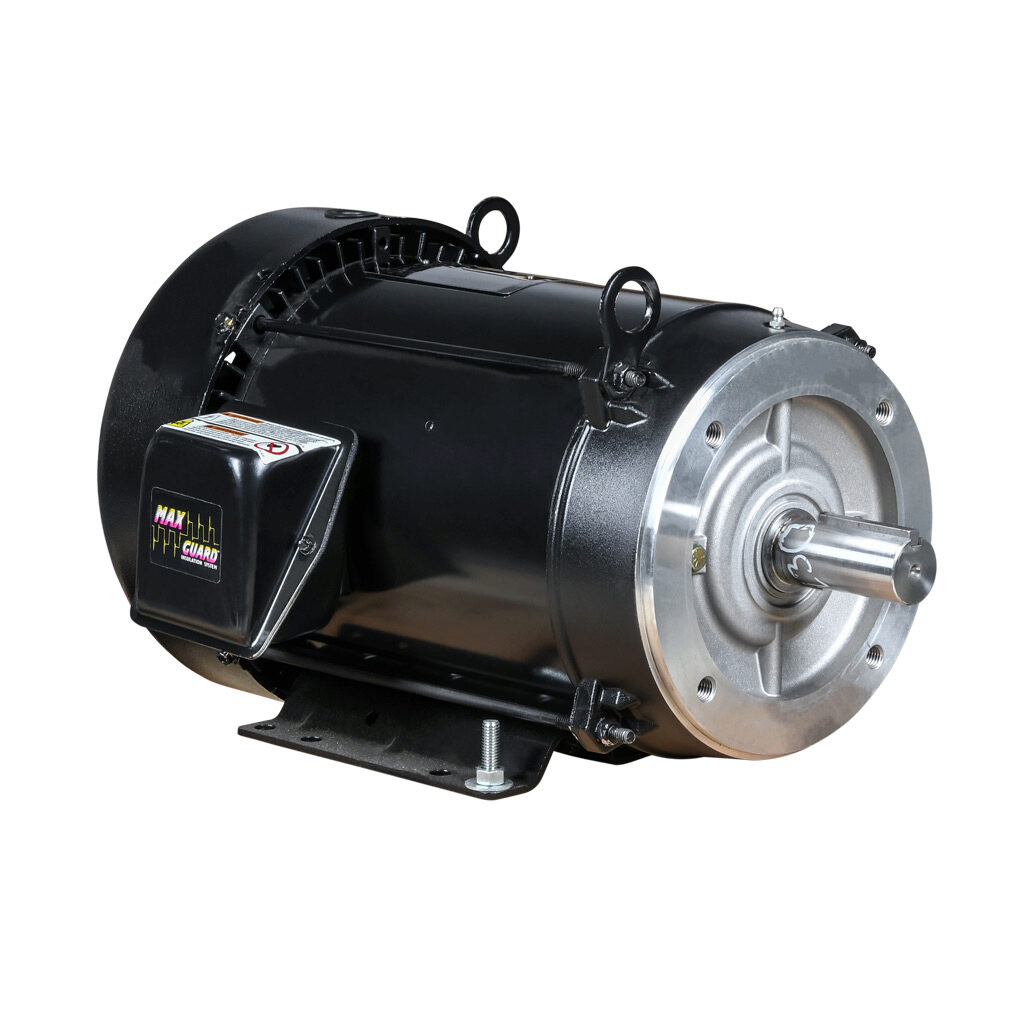 SY068 - Marathon Symax super premium efficiency AC permanent magnet motor, high-performance inverter duty, 7-1/2hp, 3-phase, 230/460 VAC, 1800rpm, TEFC, NEMA 213TC frame, rolled steel, C-face/rigid base mount. Requires drive.