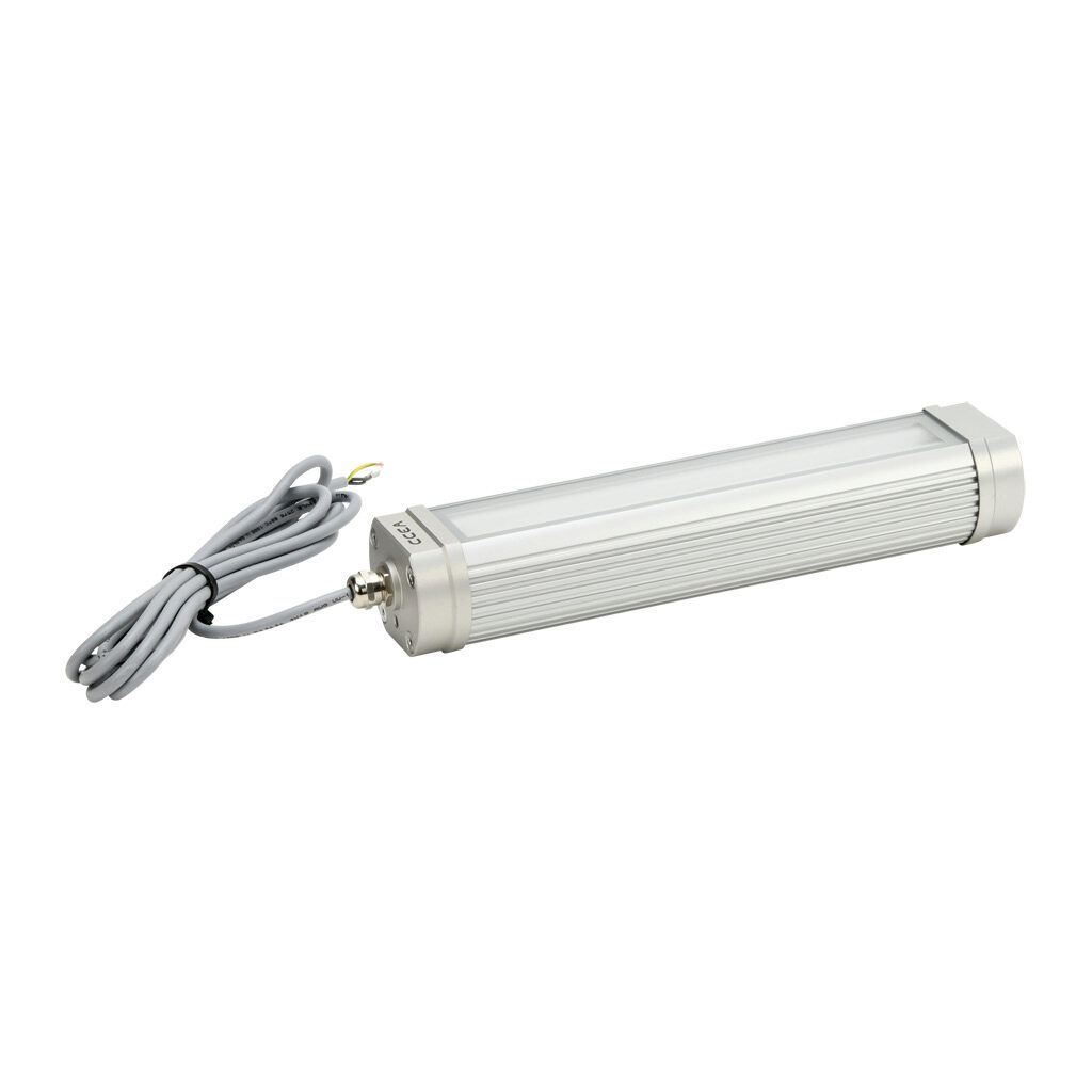 TA0224S0203 - CCEA TRACKALPHA-PRO series LED light bar, 321mm length, 120 VAC operating voltage, daylight white, 5000K, 13W, 450 lm, bracket mount, pigtail, anodized aluminum body, 9.8ft/3m cable length, IP67. Mounting bracket included.
