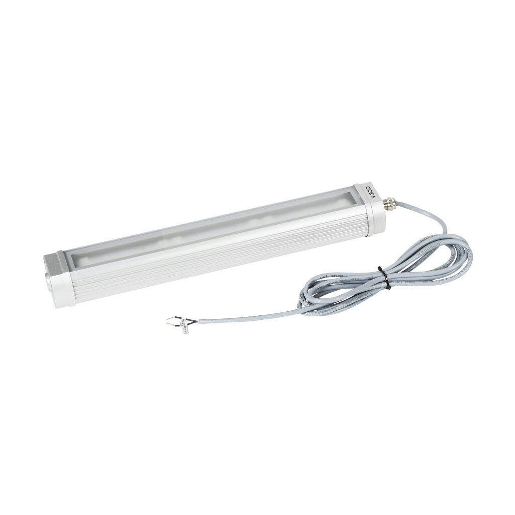 TA0321S04W03 - CCEA TRACKALPHA-PRO series LED light bar, 441mm length, 24 VDC operating voltage, daylight white, 5000K, 19.5W, 1950 lm, bracket mount, pigtail, anodized aluminum body, 9.8ft/3m cable length, IP67 and IP69. Mounting bracket included.