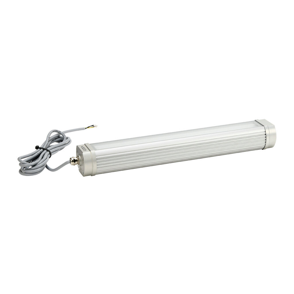 TA0324S0203 - CCEA TRACKALPHA-PRO series LED light bar, 441mm length, 120 VAC operating voltage, daylight white, 5000K, 19.5W, 650 lm, bracket mount, pigtail, anodized aluminum body, 9.8ft/3m cable length, IP67. Mounting bracket included.