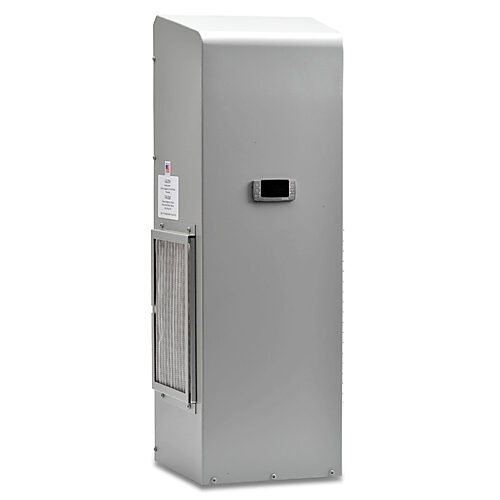 TA10-050-26-04 - Stratus air conditioner, 4390 BTU/H, R-422d, 230 VAC operating voltage, carbon steel housing, ANSI 61 gray, side mount. For use with NEMA/UL Type 4 enclosures.
