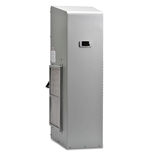 TA10-050-26-12 - Stratus air conditioner, 4390 BTU/H, R-422d, 230 VAC operating voltage, carbon steel housing, ANSI 61 gray, side mount. For use with NEMA/UL Type 12 enclosures.