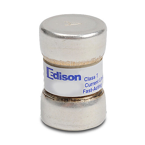 TJN45-1 - Edison fuse, TJN series, Class T, current-limiting, extremely fast-acting, 45A, 300 VAC, ferrule, feeder/branch, semiconductor protection applications.