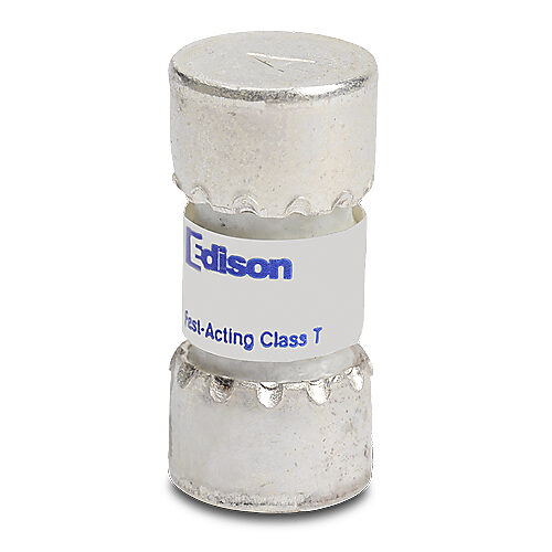 TJN6-1 - Edison fuse, TJN series, Class T, current-limiting, extremely fast-acting, 6A, 300 VAC, ferrule, feeder/branch, semiconductor protection applications.