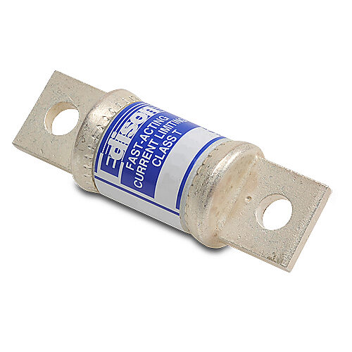 TJS175 - Edison fuse, TJS series, Class T, current-limiting, extremely fast-acting, 175A, 600 VAC, knife blade, feeder/branch, semiconductor protection applications.