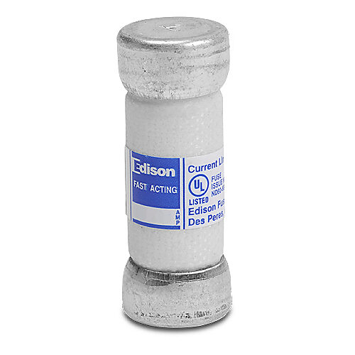 TJS25-1 - Edison fuse, TJS series, Class T, current-limiting, extremely fast-acting, 25A, 600 VAC, ferrule, feeder/branch, semiconductor protection applications.