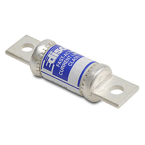 TJS70-1 - Edison fuse, TJS series, Class T, current-limiting, extremely fast-acting, 70A, 600 VAC, knife blade, feeder/branch, semiconductor protection applications.