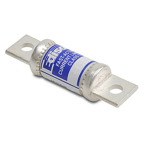 TJS80 - Edison fuse, TJS series, Class T, current-limiting, extremely fast-acting, 80A, 600 VAC, knife blade. Package of 5. Feeder/branch, semiconductor protection applications.