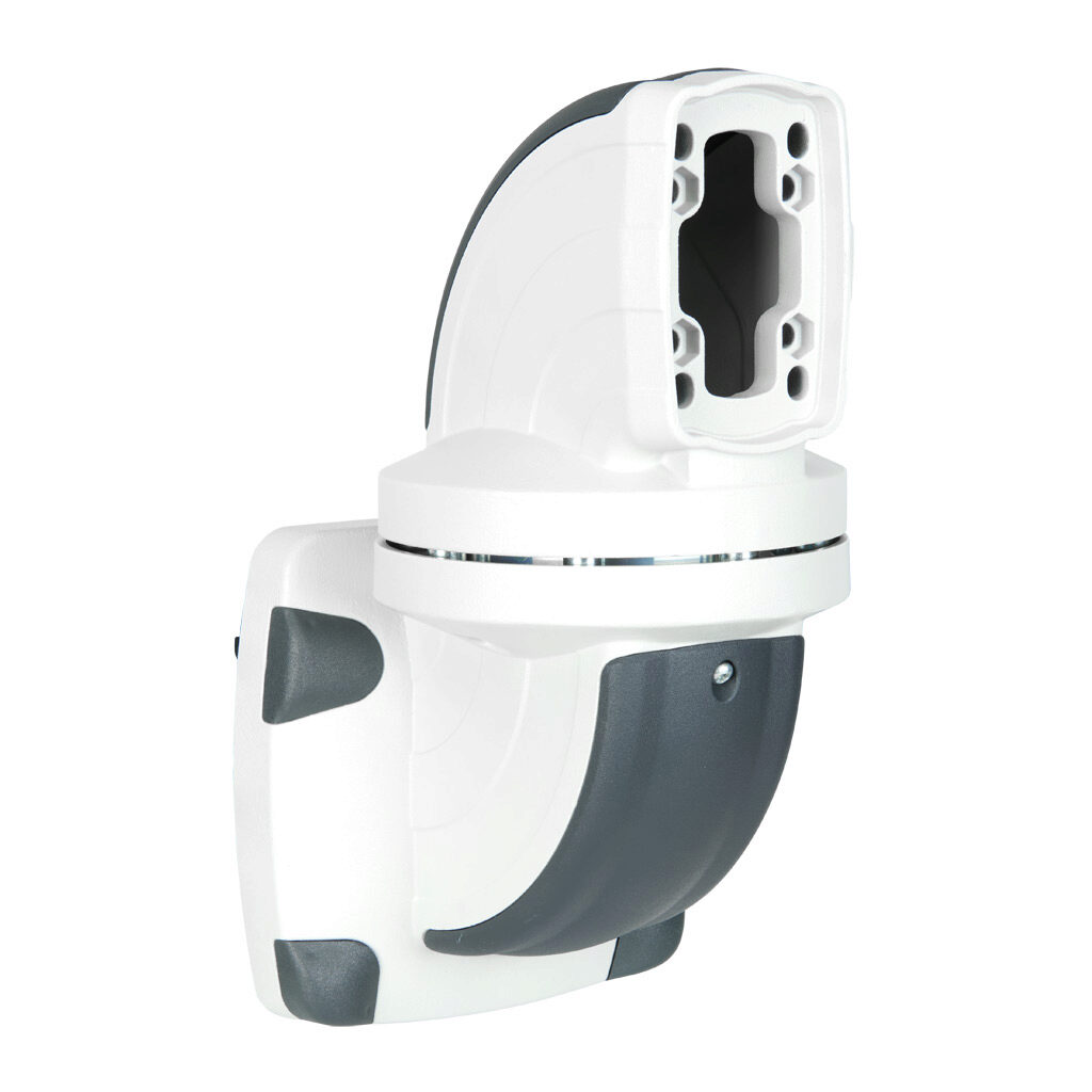 AutomationDirect TK060.700 - Teknokol suspension arm fitting, straight wall-mount swivel base, 310 degrees movement range, aluminum, RAL 7035 light gray. For use with TK060 suspension arm profile.
