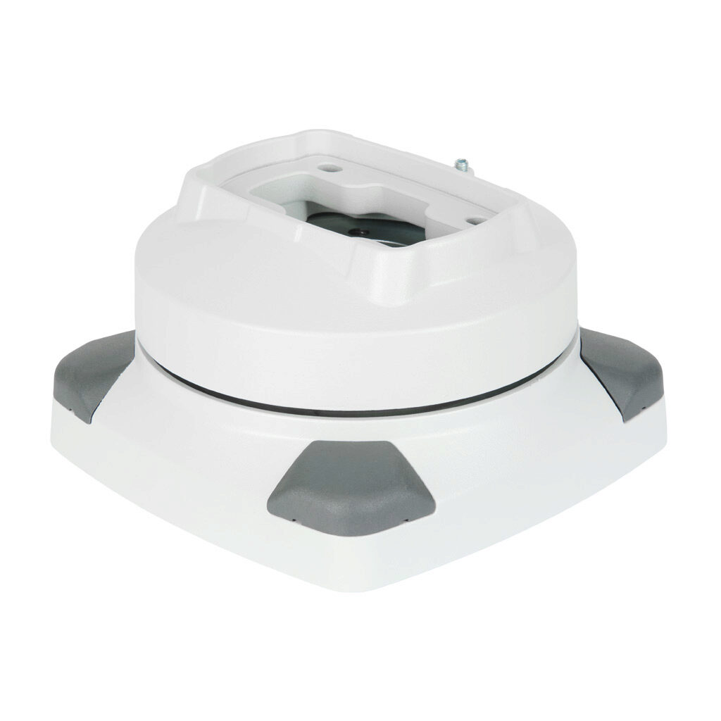 AutomationDirect TK120.610 - Teknokol suspension arm fitting, straight top-mount swivel base, 310 degrees movement range, aluminum, RAL 7035 light gray. For use with TK120 suspension arm profile.