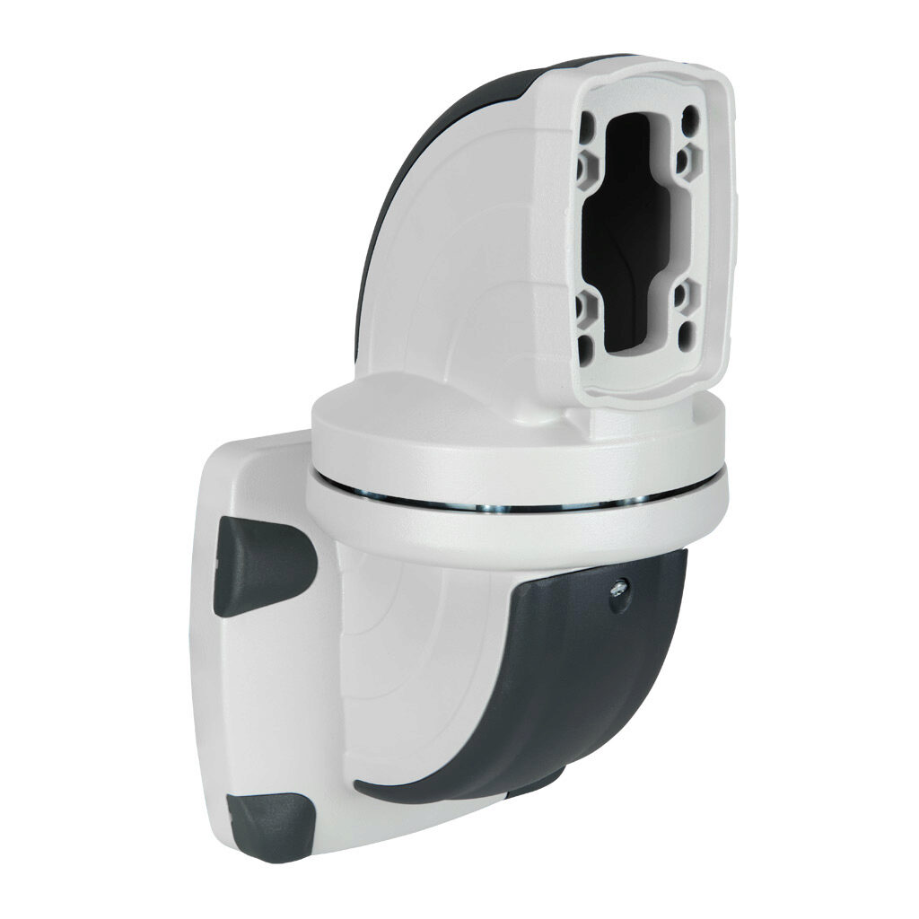 AutomationDirect TK120.700 - Teknokol suspension arm fitting, straight wall-mount swivel base, 310 degrees movement range, aluminum, RAL 7035 light gray. For use with TK120 suspension arm profile.
