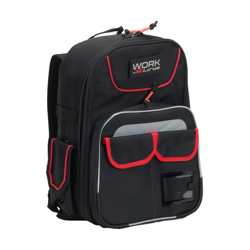TOP07R - GT Line backpack, polyester canvas, 11.80 x 5.51 x 15.70in, 22 compartments.