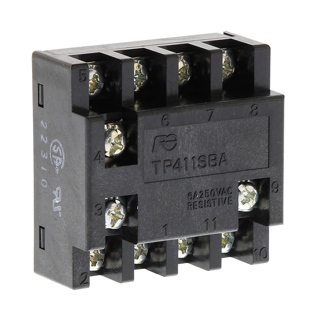TP411SBA - Fuji Electric timer socket, panel mount. For use with MS4SM series timers.