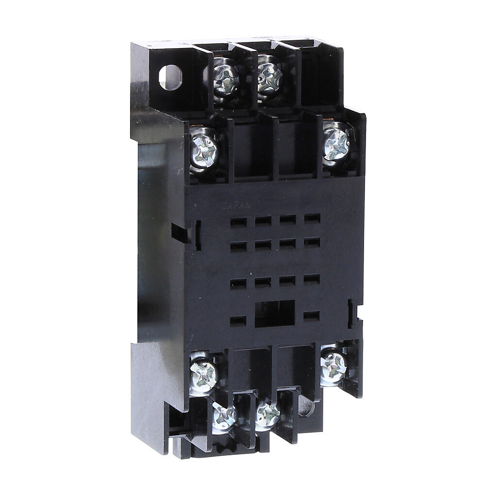 TP88X2 - Fuji Electric timer socket, 35mm DIN rail mount. For use with ST7P series timers.