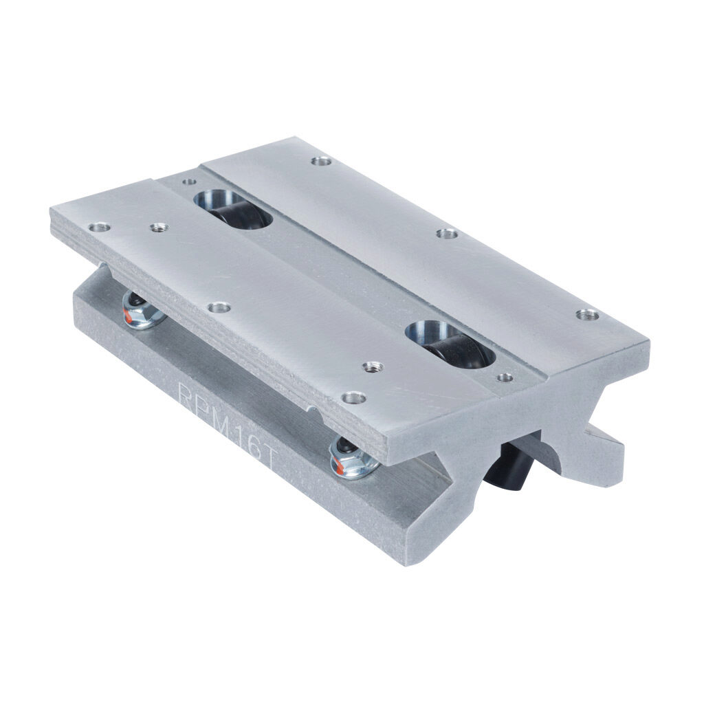 TWN-16-OPN - PBC TWN series twin roller pillow block, cam follower bearing, 6in overall length, steel, 1in inside diameter, aluminum housing, adjustable running clearance. For use with 1in diameter PBC shafts.