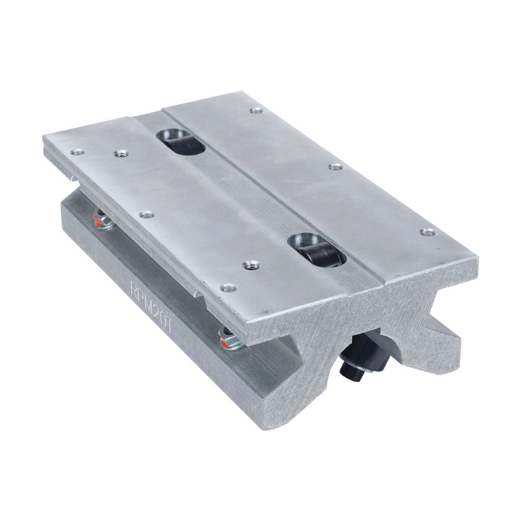 TWN-20-OPN - PBC TWN series twin roller pillow block, cam follower bearing, 7.5in overall length, steel, 1-1/4in inside diameter, aluminum housing, adjustable running clearance. For use with 1-1/4in diameter PBC shafts.