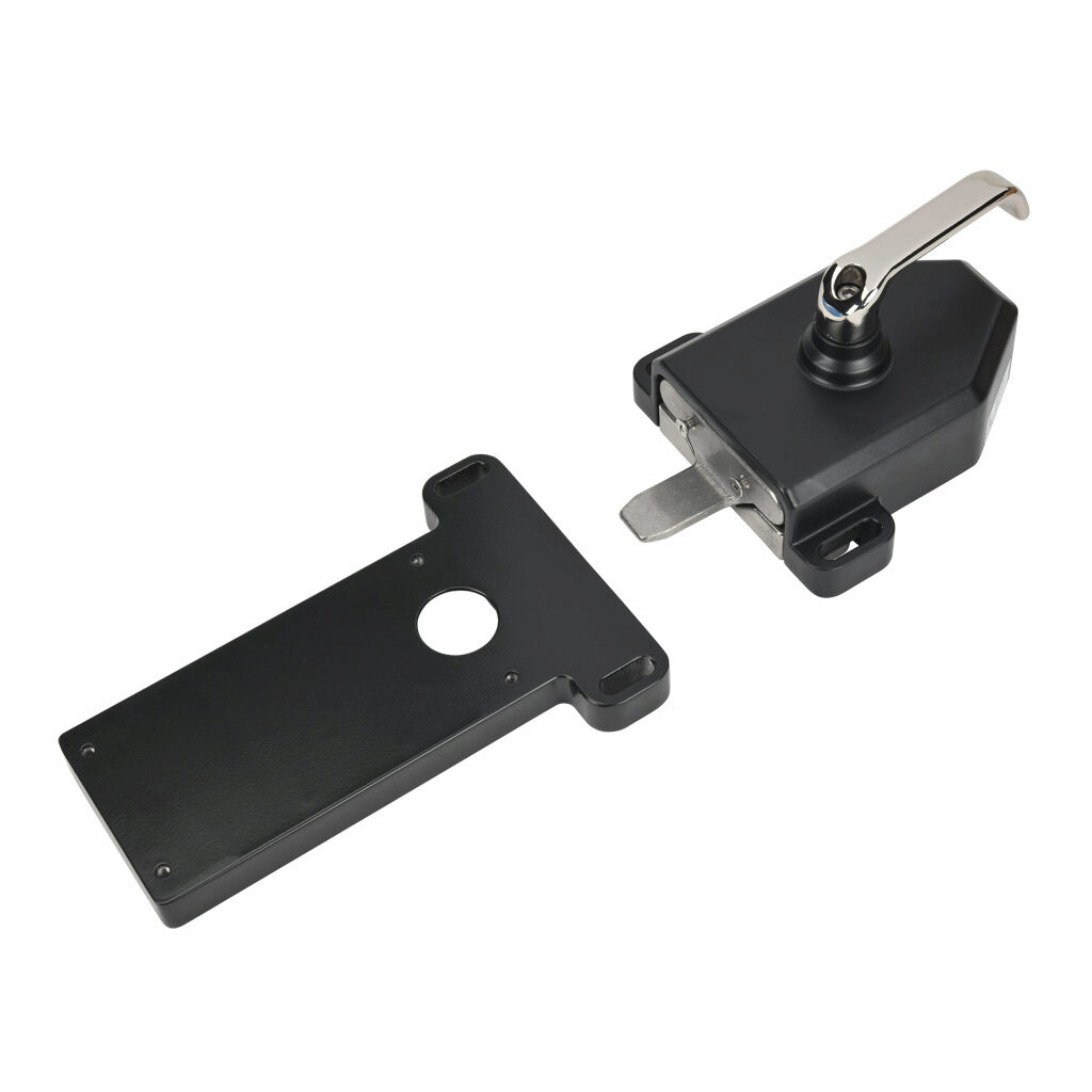 UGB4-527004-R - IDEM handle and mounting plate, rotary, right hand. For use with UGB series 4-station universal gate boxes.