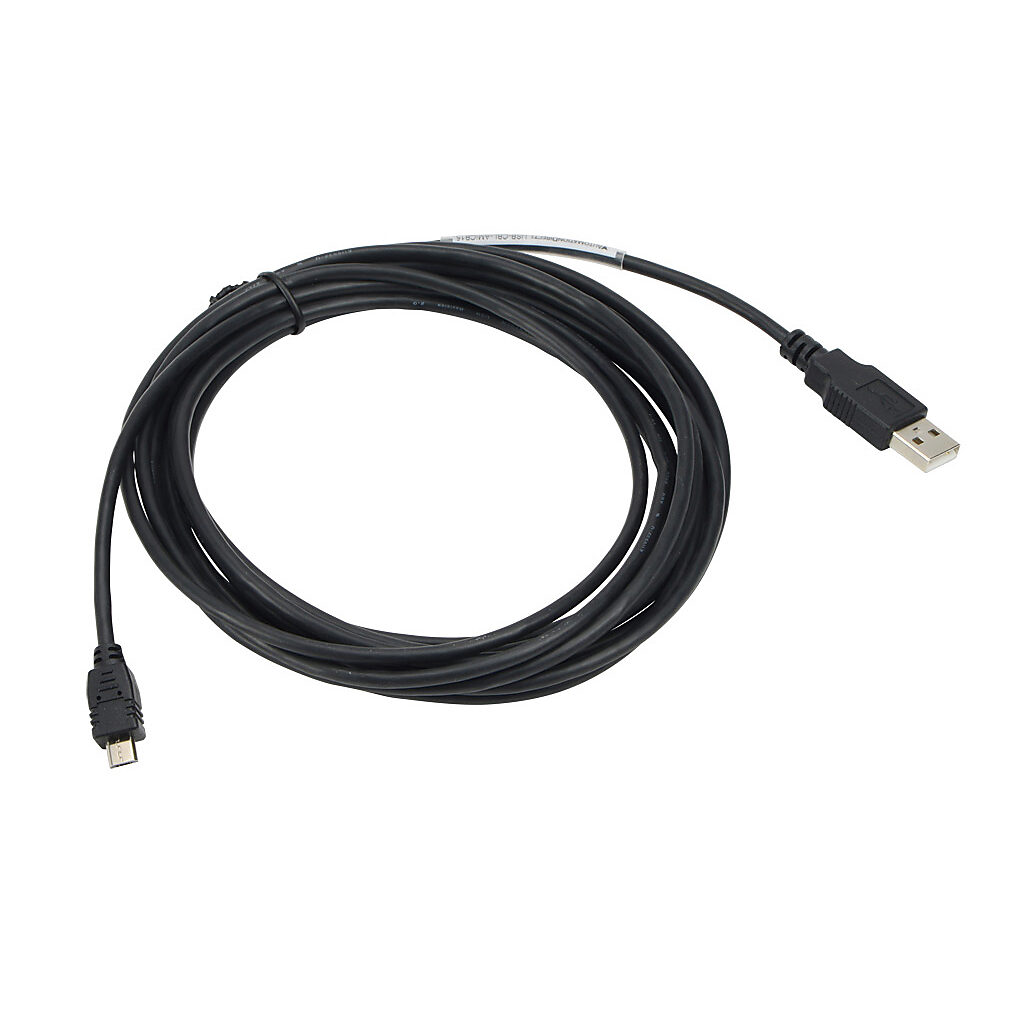 USB-CBL-AMICB15 - AutomationDirect programming cable, USB A to microB-USB, 15ft cable length. For use with Productivity1000 and Productivity2000 CPUs and most USB devices.