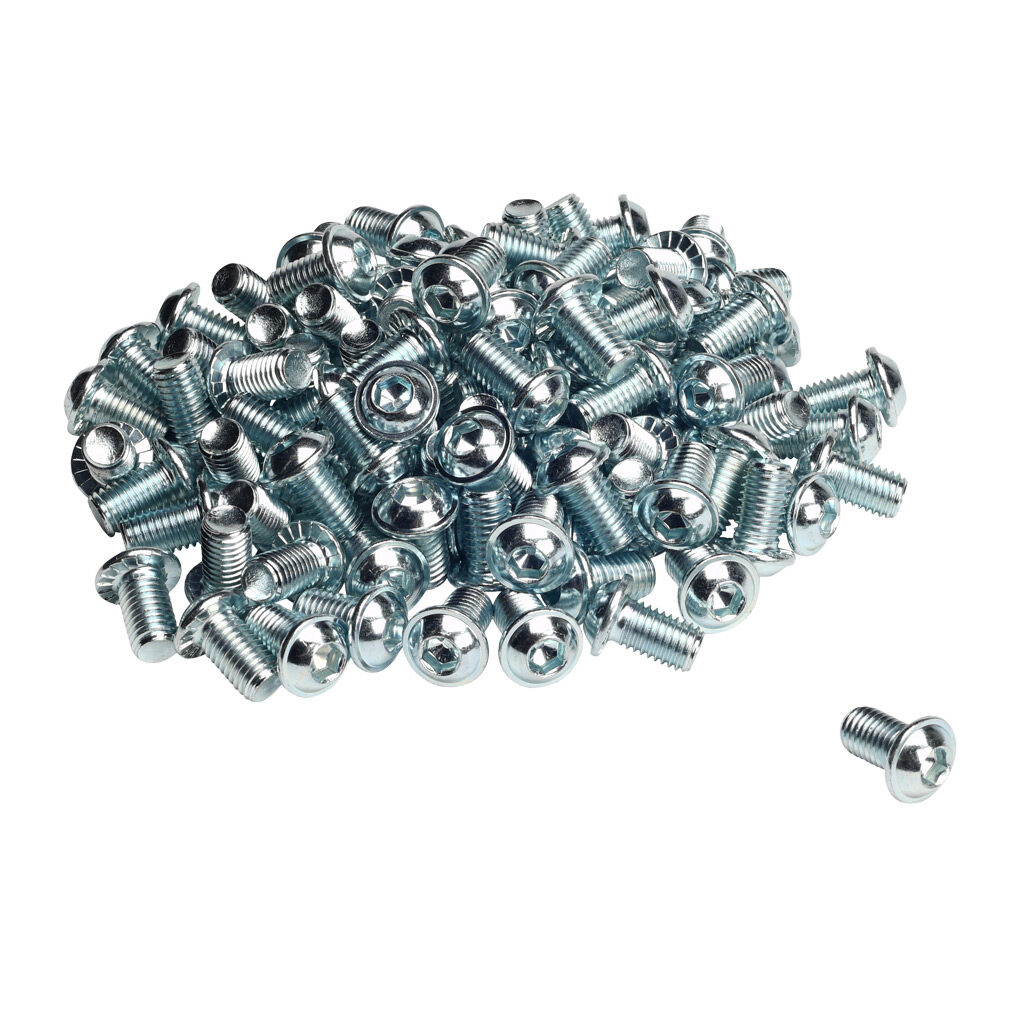 VTC122 - Quadritalia screw, M12 x 20mm, 8mm Allen flat head. Package of 100.