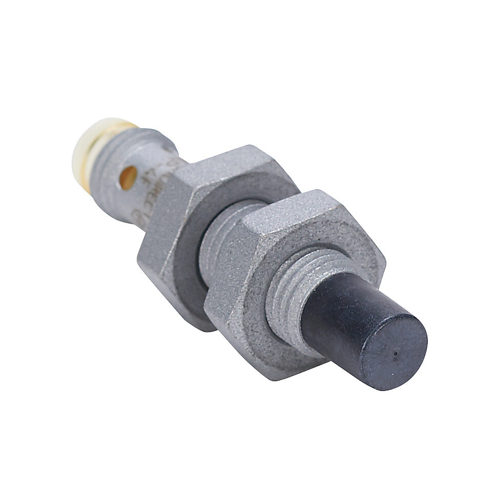 WKE-AP-4F - AutomationDirect inductive proximity sensor, tubular, 8mm diameter x 40mm body, weld coated 316 stainless steel housing, PNP, N.O. output, 6mm sensing distance, non-flush, 2 kHz switching frequency, IP65 IP66 IP67 IP68 IP69K, 3-pin M8 ...
