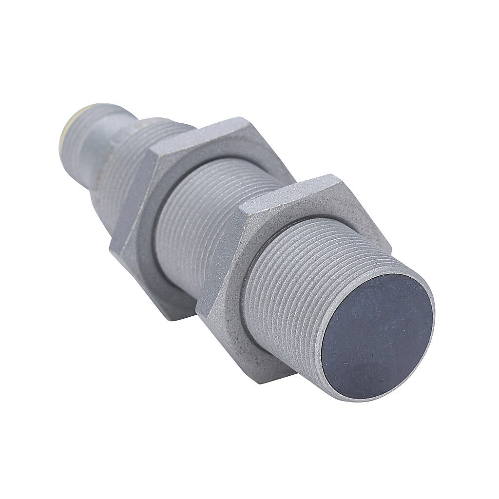 WKK-AP-3H - AutomationDirect inductive proximity sensor, tubular, 18mm diameter x 65mm body, weld coated brass housing, PNP, N.O. output, 8mm sensing distance, flush, 2 kHz switching frequency, IP65 IP66 IP67 IP68 IP69K, 4-pin M12 quick-disconnect.