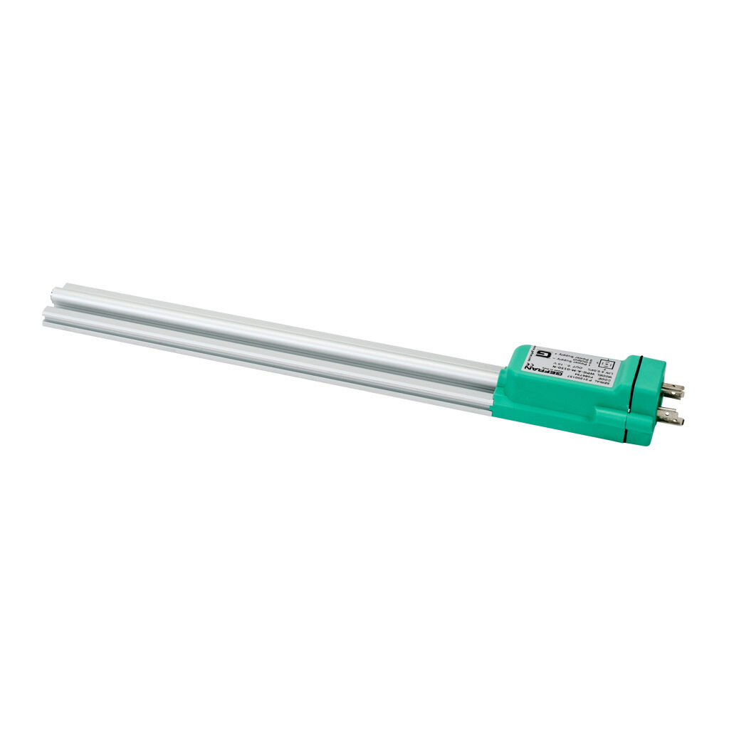 WPG-A-M-0150-N - Gefran magnetostrictive linear position sensor, rodless slide, 150mm stroke, 0-10 VDC output, 33 x 16.3 x 304mm, channel mount, 18mm DIN 43650 Form A.