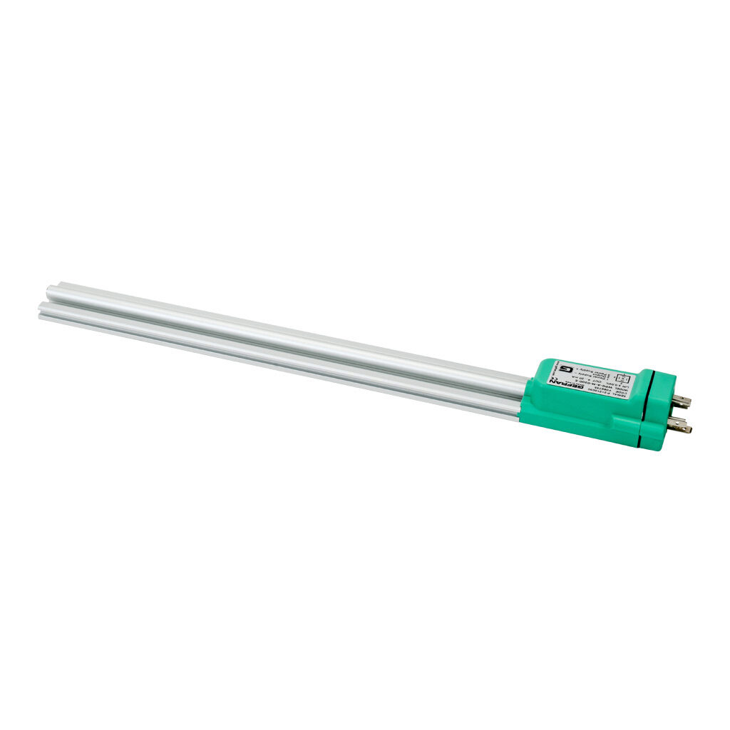 WPG-A-M-0200-E - Gefran magnetostrictive linear position sensor, rodless slide, 200mm stroke, 4-20 mA output, 33 x 16.3 x 354mm, channel mount, 18mm DIN 43650 Form A.