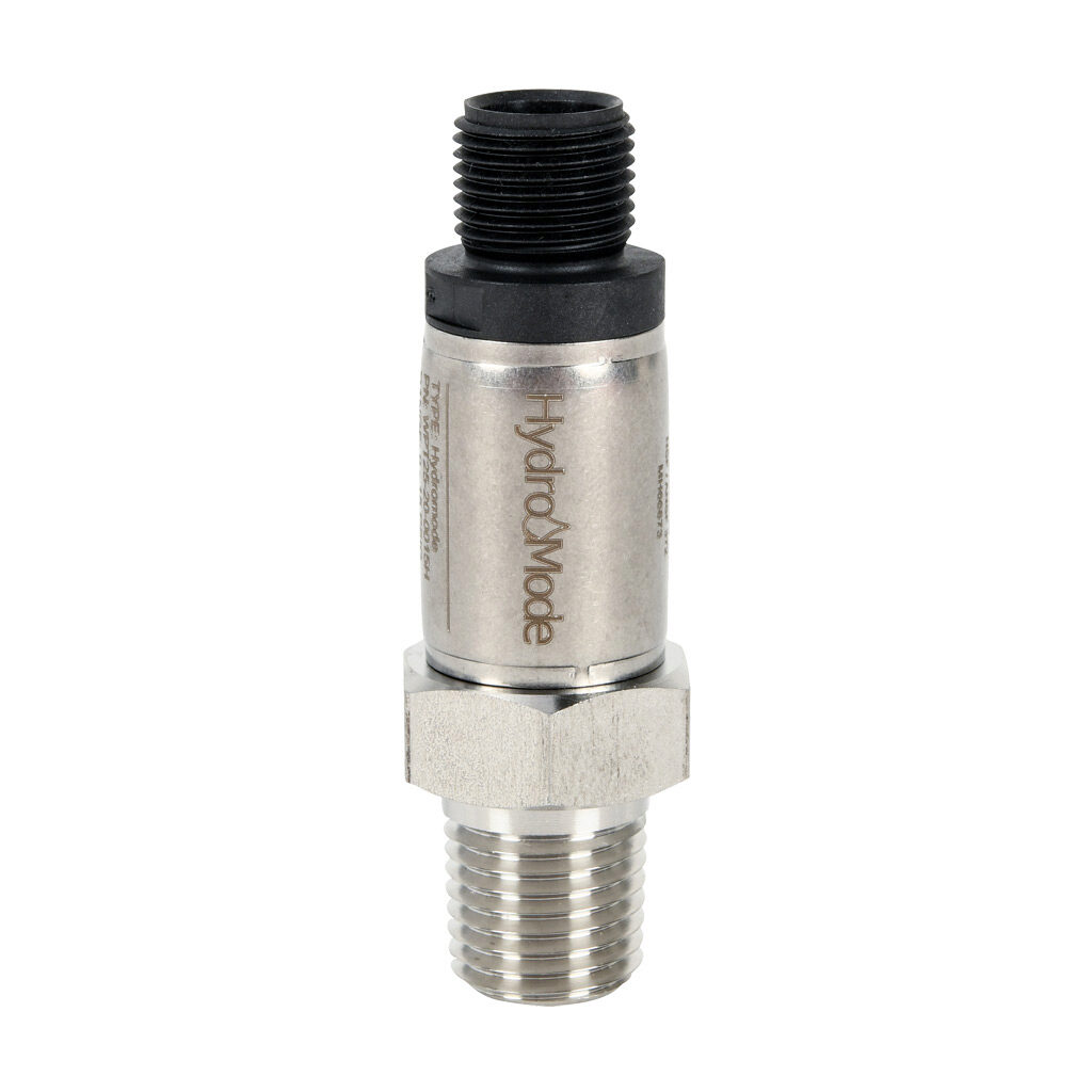 WPT25-20-0050H - HydroMode pressure transmitter, 0 to 50 psig range, +/- 1% accuracy, stainless steel sensing element, Output: 1-channel, current, 1/4in male NPT process connection, 8-32 VDC operating voltage, 4-pin M12 quick-disconnect, NSF/ANSI/...