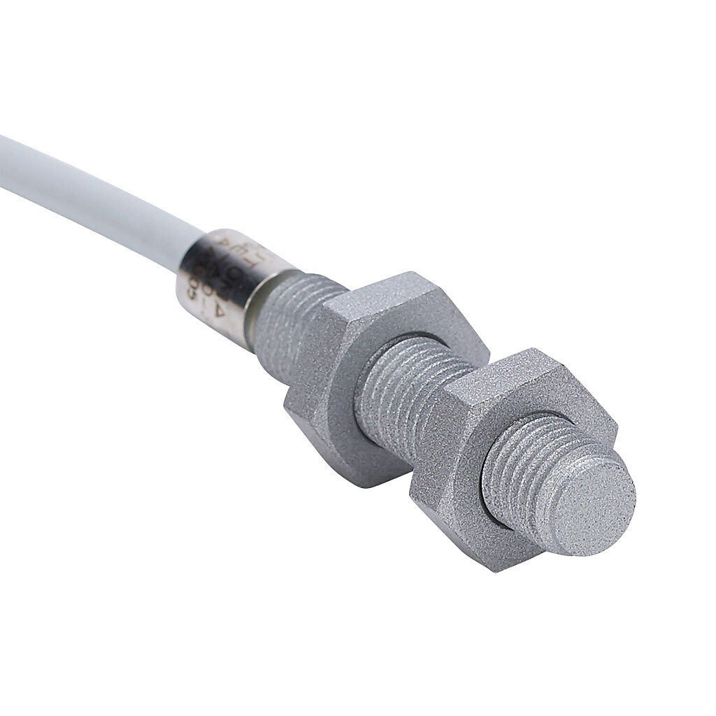 WSE-A0-3A - AutomationDirect inductive proximity sensor, tubular, 8mm diameter x 45mm body, weld coated 316 stainless steel housing, NPN/PNP, N.O. output, 2mm sensing distance, flush, 150 Hz switching frequency, IP67, pigtail.