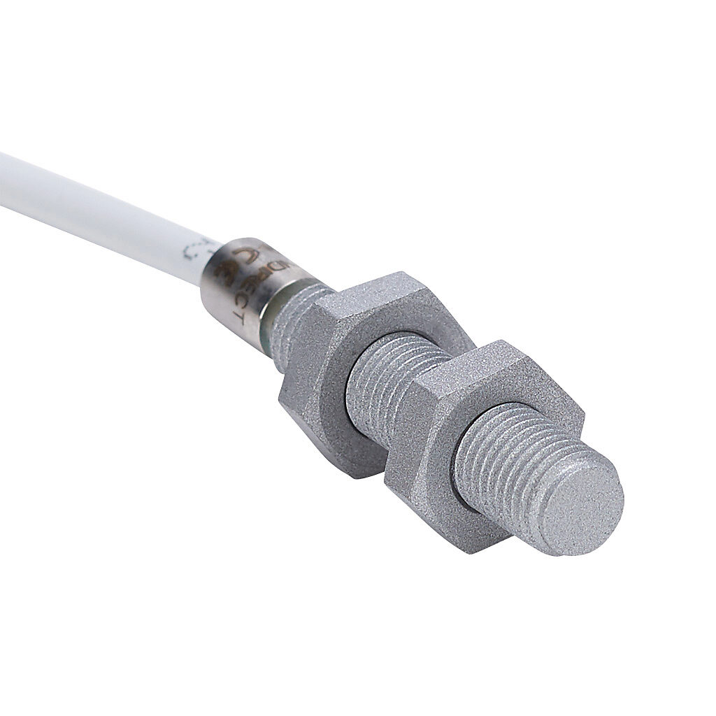 WSE-A0-3E - AutomationDirect inductive proximity sensor, tubular, 8mm diameter x 45mm body, weld coated 316 stainless steel housing, NPN/PNP, N.O. output, 2mm sensing distance, flush, 150 Hz switching frequency, IP67, 4-pin M12 quick-disconnect.