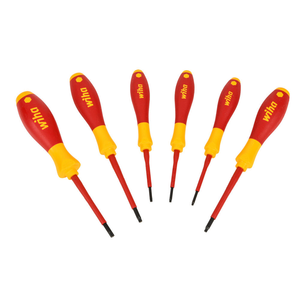 WT32590 - Wiha insulated screwdriver set, Torx, 6 pieces, 1000V insulation rating.