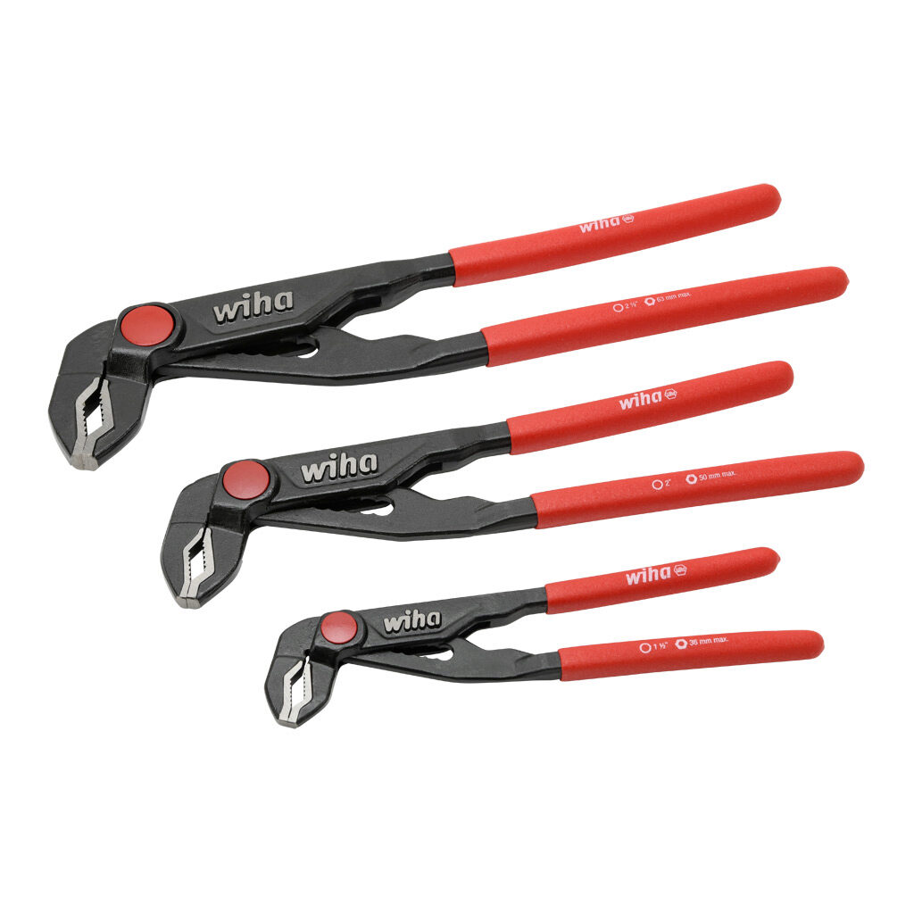 WT32669 - Wiha pliers set, adjustable push button, 3 pieces.