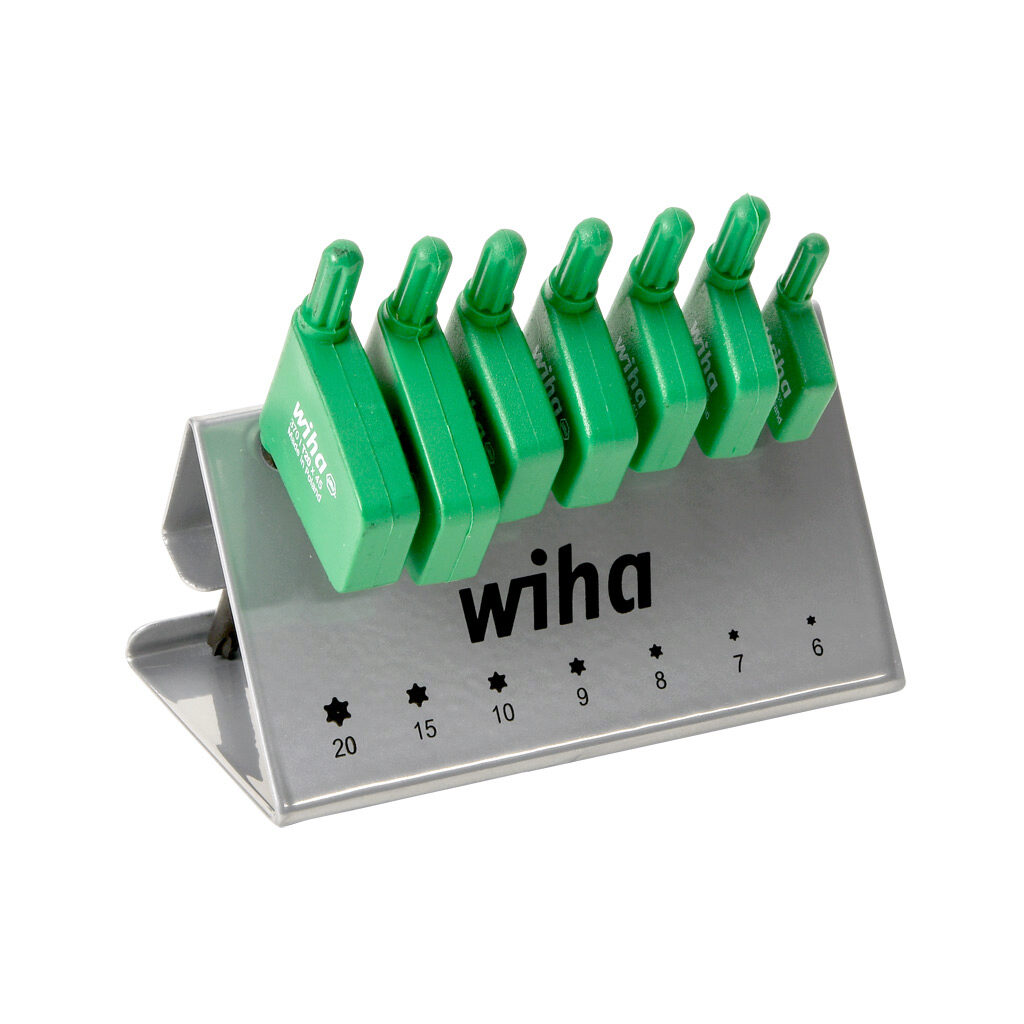 WT37090 - Wiha flag handle torx key set, Torx, 7 pieces.