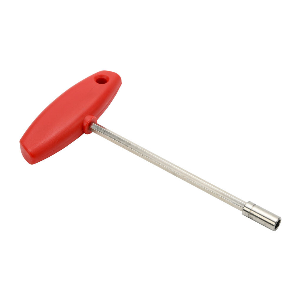 WT38800 - Wiha T-handle bit holder, 7.3in (184mm) overall length, 1/4in drive, magnetic bit holder locking mechanism, classic grip t-handle.