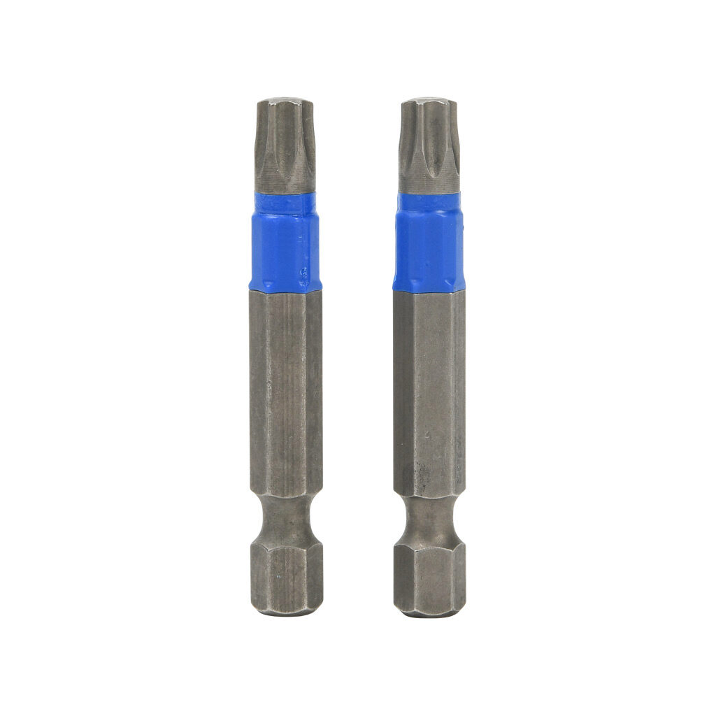 WT70222 - Wiha TerminatorBlue T30 Torx impact driver bit, 2in bit length, 1/4in drive, hexagonal. Package of 2.