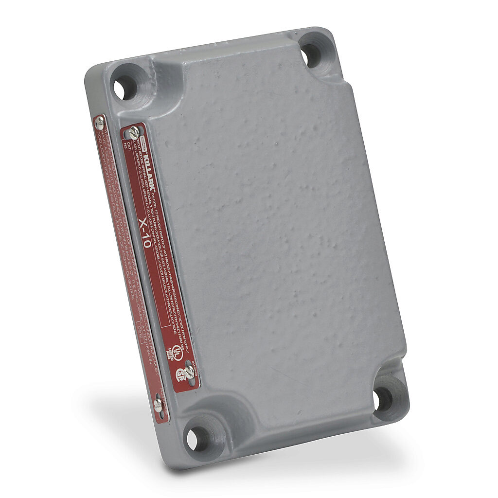 X-10 - Killark blank cover, for use with SWB series device splice boxes.