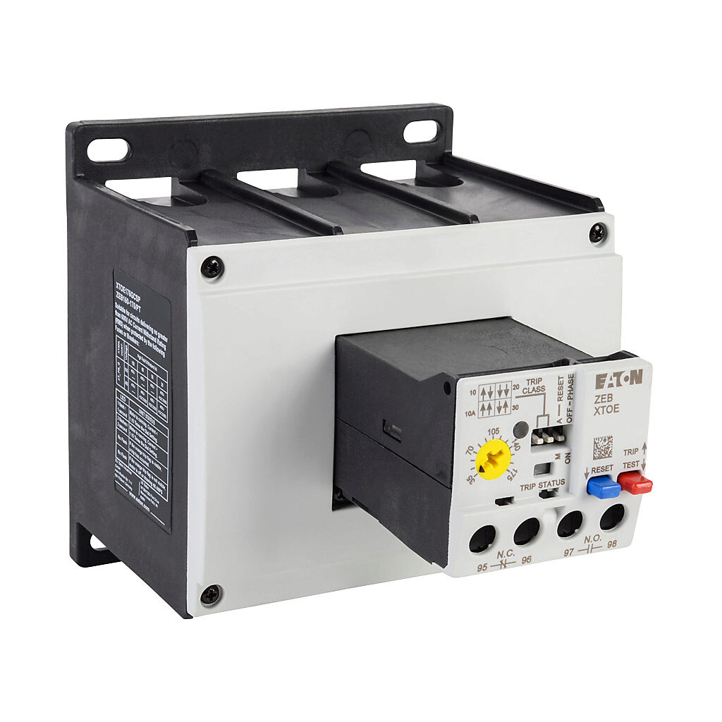 XTOE175GCSP - Eaton XT series electronic overload relay, 35.0-175.0A adjustable, solid state, local reset, pass through power connection(s), panel mount. For use with any contactor.