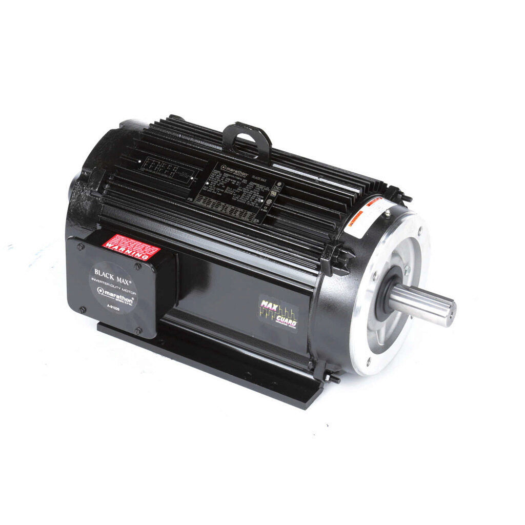Y547 - Marathon Black MAX series high efficiency AC induction motor, high-performance inverter duty, 10hp, 3-phase, 230/460 VAC, 1800rpm, TENV, NEMA 215TC frame, cast aluminum, C-face/rigid base mount.