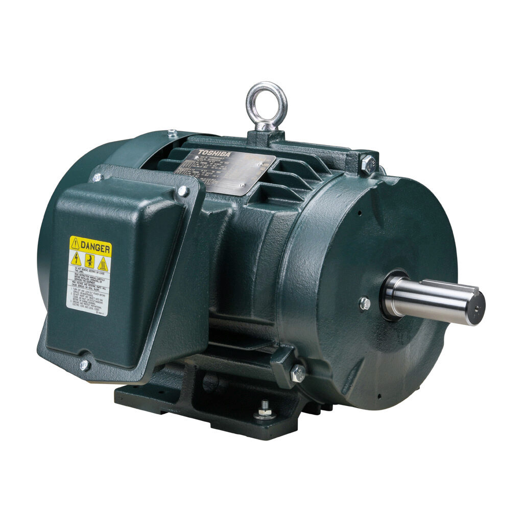 Y752SDSR41A-P - Toshiba SD premium efficiency AC induction motor, high-performance inverter duty and severe duty, 7-1/2hp, 3-phase, 230/460 VAC, 3600rpm, TEFC, NEMA 213T frame, cast iron, rigid base mount.