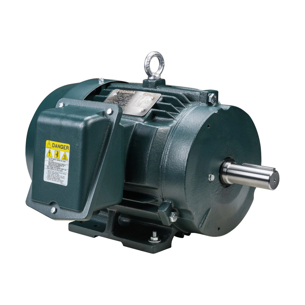 Y754SDSR41A-P - Toshiba SD premium efficiency AC induction motor, high-performance inverter duty and severe duty, 7-1/2hp, 3-phase, 230/460 VAC, 1800rpm, TEFC, NEMA 213T frame, cast iron, rigid base mount.