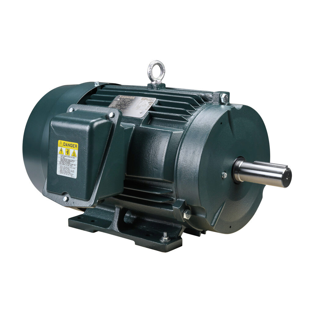 Y756SDSR41A-P - Toshiba SD premium efficiency AC induction motor, high-performance inverter duty and severe duty, 7-1/2hp, 3-phase, 230/460 VAC, 1200rpm, TEFC, NEMA 254T frame, cast iron, rigid base mount.