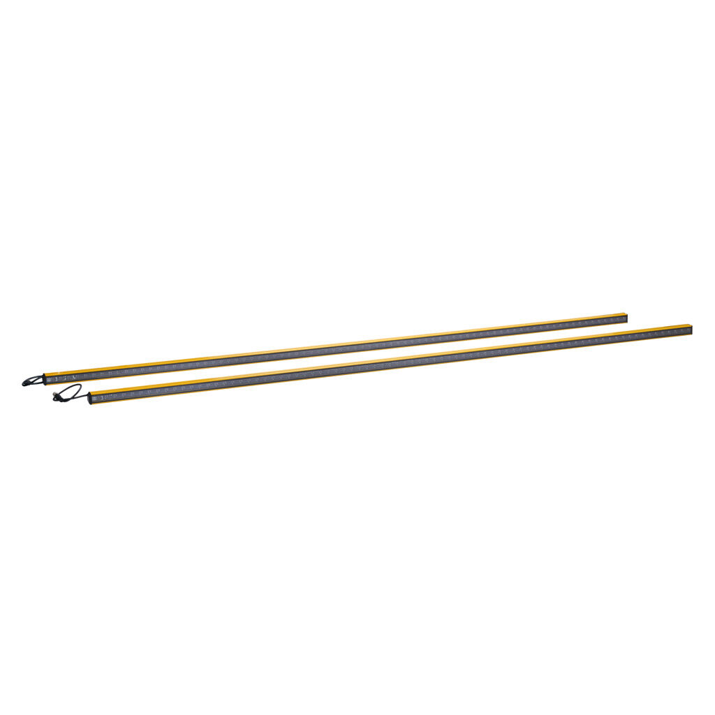 YBES-30K4-1610-P012 - Contrinex safety light curtain, sender/receiver pair, hand protection, 24 VDC, 30mm resolution, 1610mm protected height, 0.25-5.0m operating distance, safety category Type 4, configurable, IP65, (1) 5-pin and (1) 8-pin M12 qu...