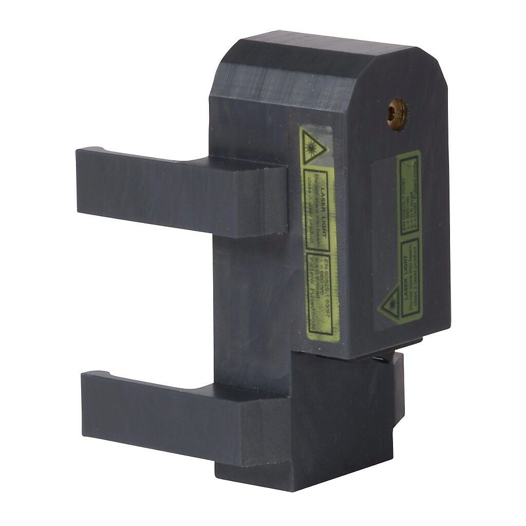 YXL-0001-000 - Contrinex laser alignment tool, Class 2 laser light emission, 50m operating range. For use with YBB and YCA series light curtain models. 2 AA batteries included.