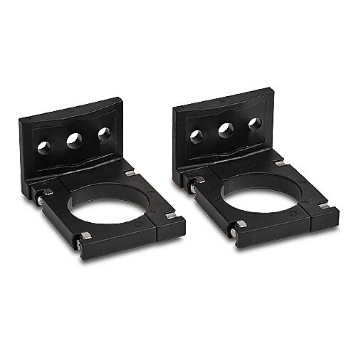 YXW-0001-000 - Contrinex mounting bracket, replacement, top and bottom, plastic, top and bottom mount. Package of 2. For use with YBB and YCA series light curtain models.