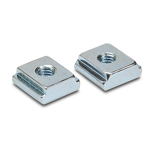 YXW-0003-000 - Contrinex T-nuts, metal, M5 x 0.8. Package of 2. For use with YBB and YCA series light curtain models.