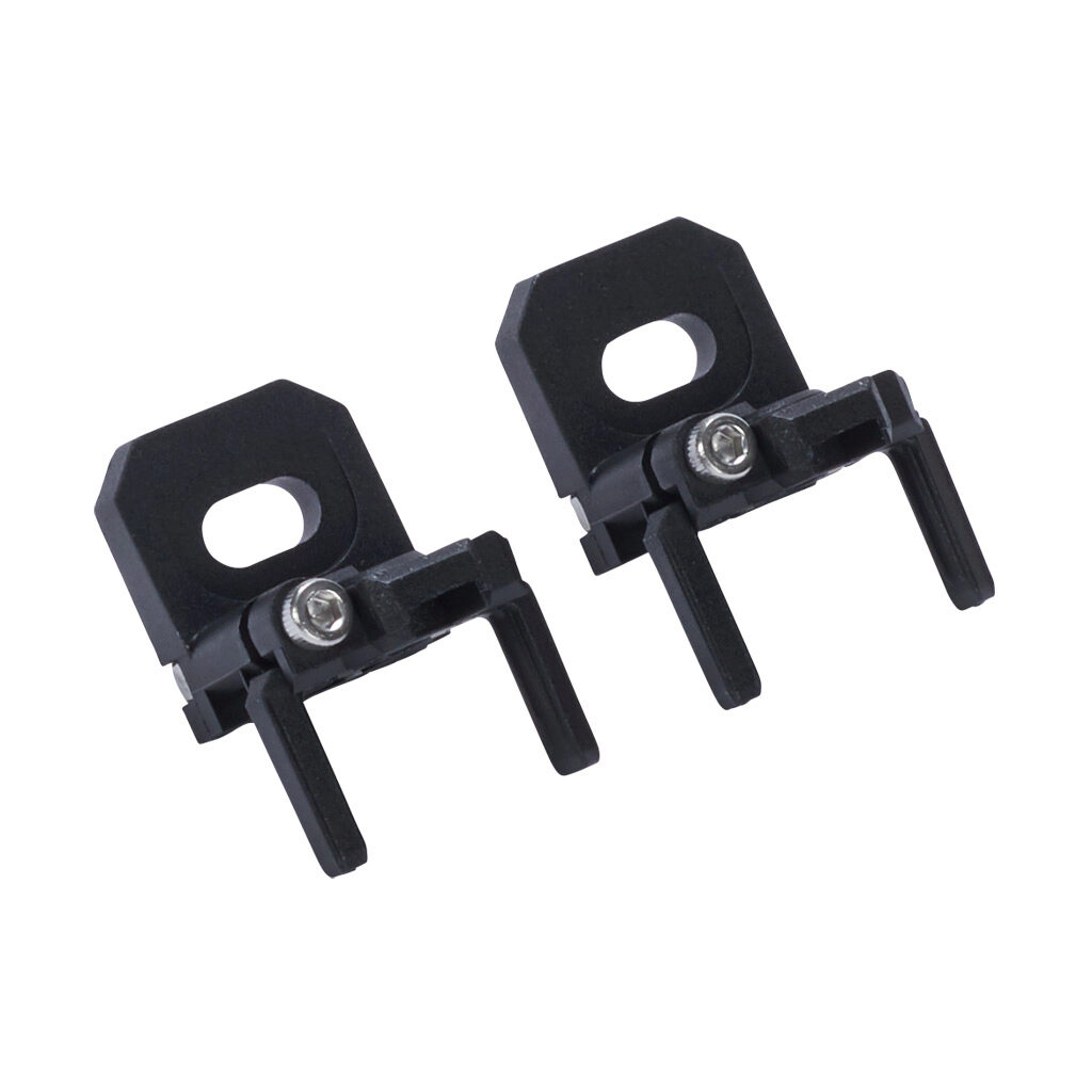 YXW-0005-000 - Contrinex mounting bracket, glass fiber reinforced polyamide, top and bottom mount. Package of 2. For use with YBxS series light curtains.