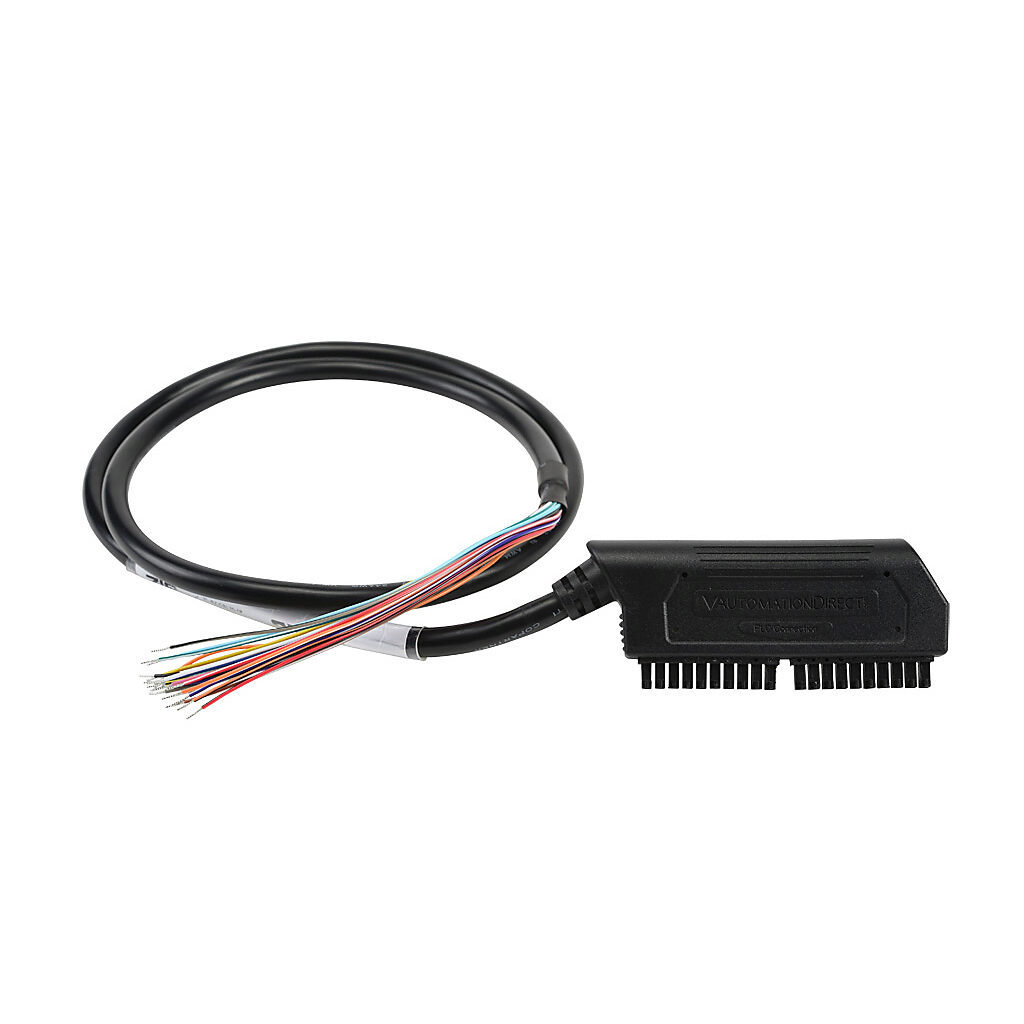 ZL-BX-CBL20-1P - ZIPLink PLC I/O cable, 20-position terminal block to pigtail, 3.2ft/1m cable length. For use with BRX 10-point PLCs.