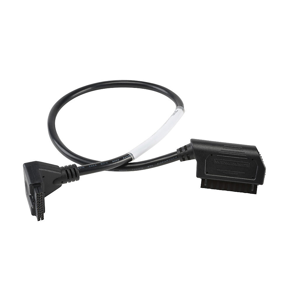 ZL-BXEM-CBL10 - ZIPLink PLC I/O cable, 10-position terminal block to 24-pin connector, 1.6ft/0.5m cable length. For use with BRX 8-point expansion modules.